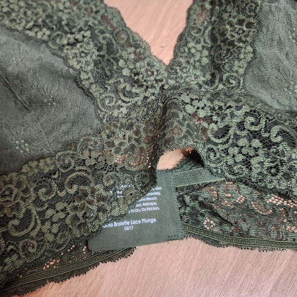 NWT Soma Green Bralette Lace Plunge Size XXL - Picture 13 of 16